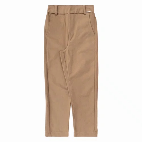 Calça Sarja Bolsos Laços Caramelo Pituchinhus