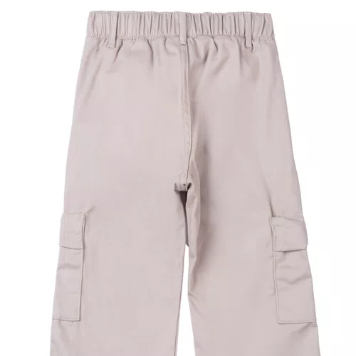 Calça Sarja Wide Cargo Bege Anime