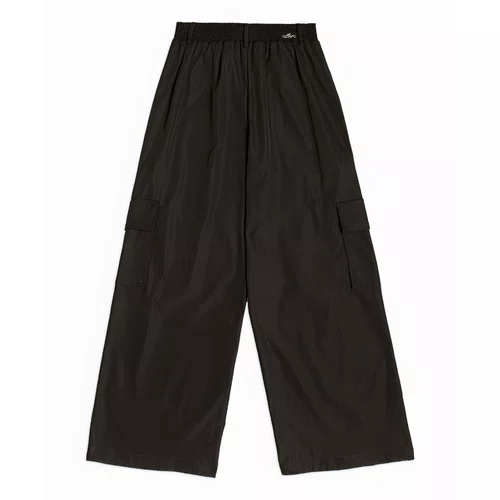 Calça Wide Denim Black Cargo Authoria