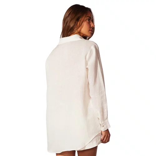 Camisa em Linho Hermosa Branco Cia Maritima