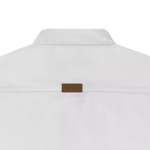 Camisa Infantil Lisa Tricoline Manga Longa Branco Dame