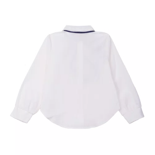 Camisa Manga Longa Com Lenço Branca Anime