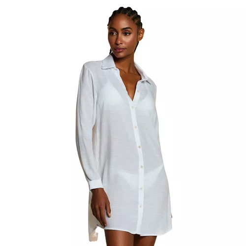 Camisa Shantung Branca Cia Maritima