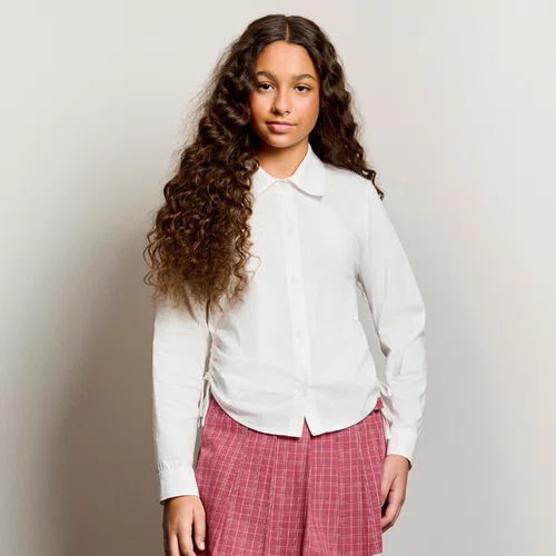 Camisa Tricoline Básica Off White Authoria