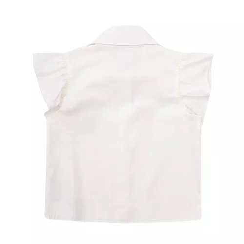 Camisa Tricoline Lacinhos Bordados Pituchinhus