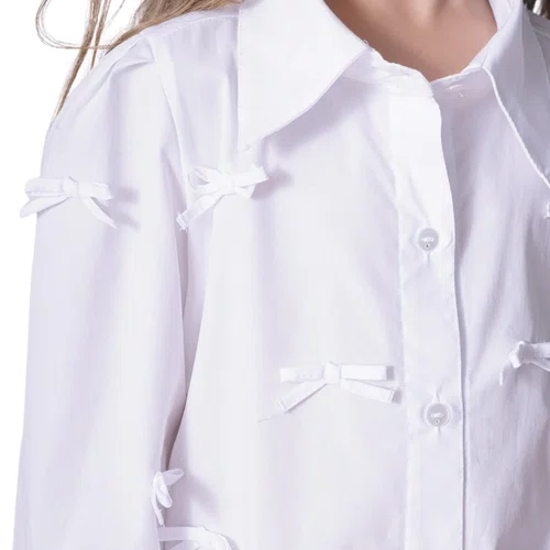 Camisa Tricoline Mini Lacinhos Pituchinhus