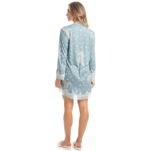 Camisão Curto Angelina Azul Claro Daniela Tombini
