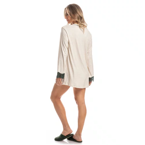Camisão Karina Manga Longa Cru Daniela Tombini