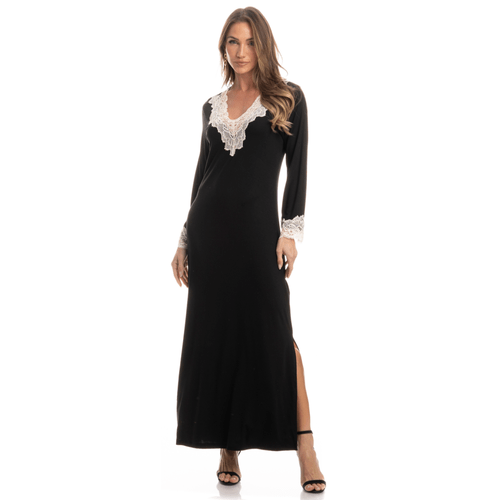 Camisão Longo Acacia Preto Daniela Tombini
