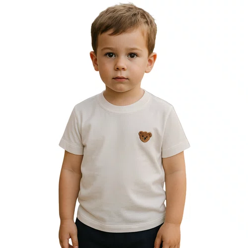 Camiseta Algodão Bordado Teddy Off White Dame