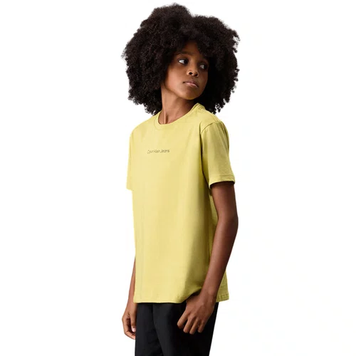 Camiseta Calvin Klein JJ111I Logo Verde Pistache