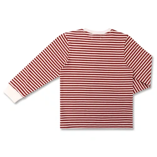 Camiseta Infantil Algodão Listrada Navy Teddy Farol Dame