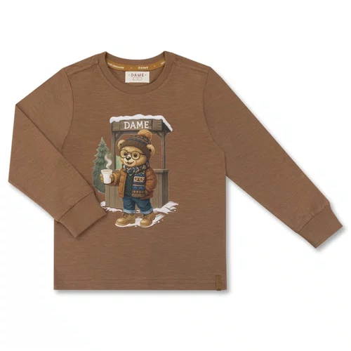 Camiseta Infantil Algodão Teddy Cofee Dame
