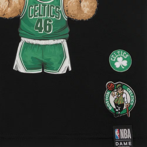 Camiseta Infantil NBA Celtics Teddy Fone Preto Dame