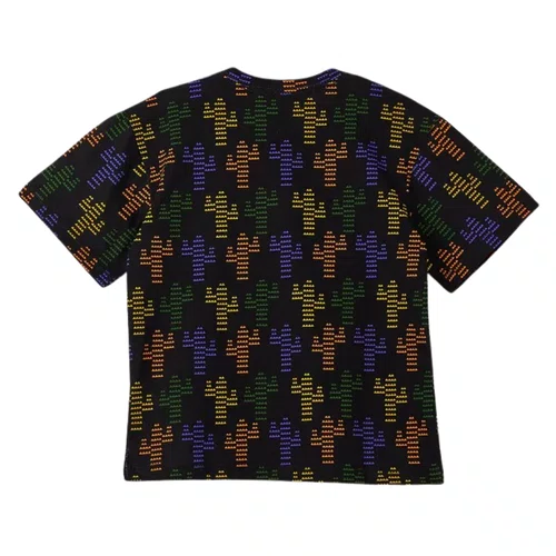 Camiseta Malha Cactos Preto Bento