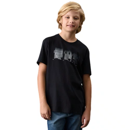 Camiseta Malha Veleiros Preto Calvin klein