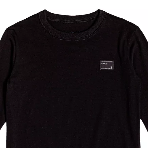 Camiseta Manga Longa Basica Preto Youccie