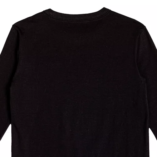 Camiseta Manga Longa Basica Preto Youccie