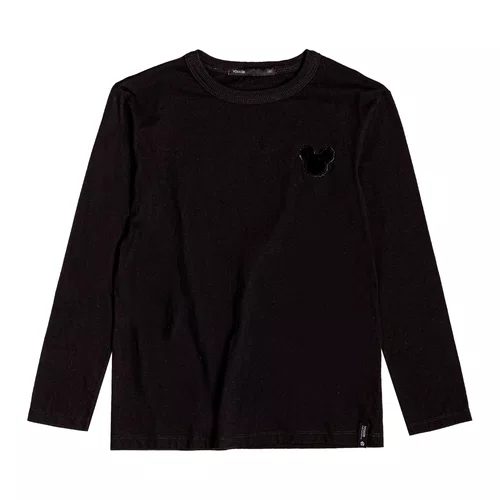 Camiseta Manga Longa Mickey Preto Youccie