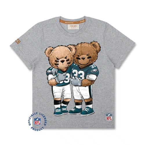 Camiseta NFL Teddy Philadelphia Cinza Dame