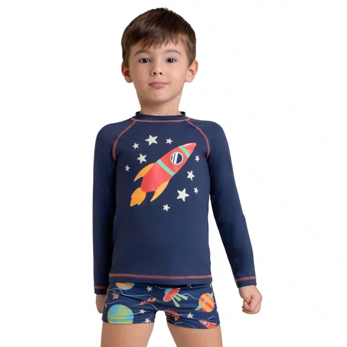Camiseta Proteção Foguete Marinho Dedeka