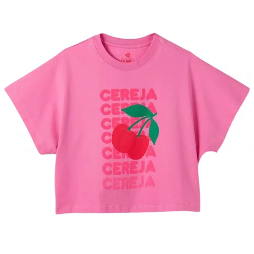 Camiseta Silk Cereja Rosa Farm Futura