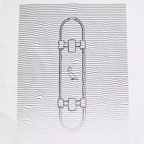 Camiseta Skate Waves Off White Reserva