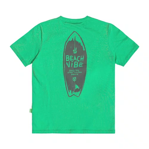 Camiseta Verde Prancha Beach Vibes Youccie