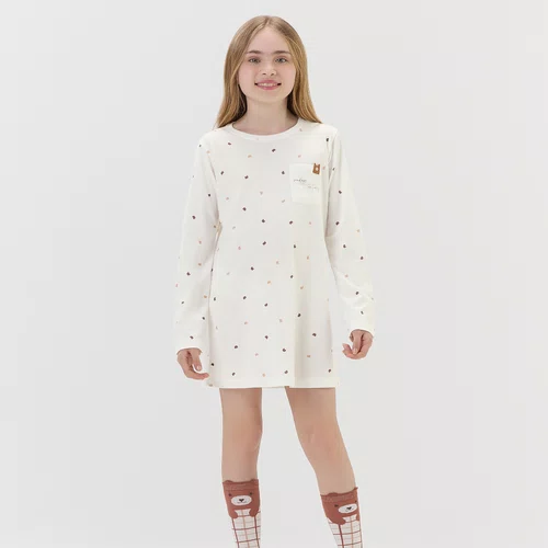 Camisola Kids com Meia Micro Ursos Cor com Amor