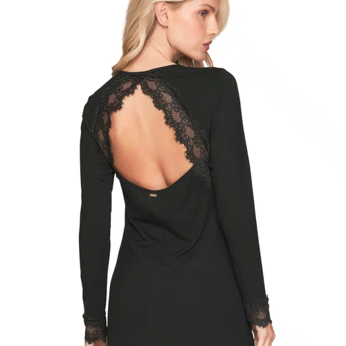 Camisola Longa Serenity Preto Lua Lua