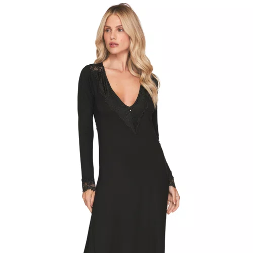 Camisola Longa Serenity Preto Lua Lua