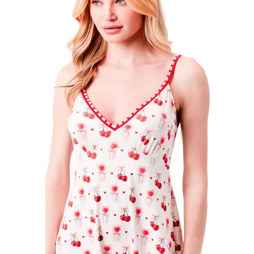Camisola Love Cherry Cute Laços Joge