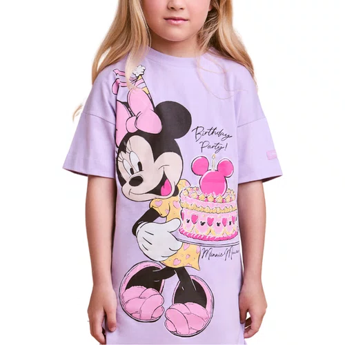 Camisola Minnie Confeiteira Lilas Anime