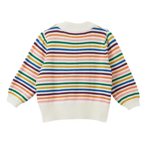 Cardigan Listradinho Borboleta Tricot Fabula
