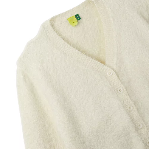 Cardigan Pelinho Cropped Off Farm Futura
