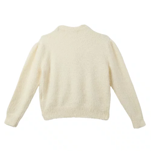 Cardigan Tricot Pelinho Off Fábula