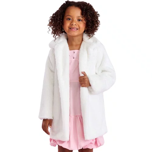 Casaco Longo Inverno Pelinho Off  Petit Cherie