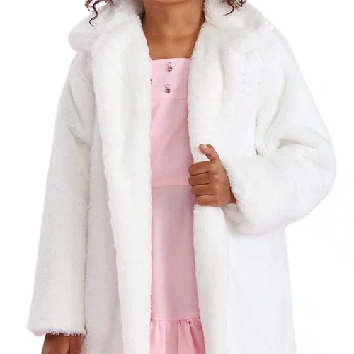 Casaco Longo Inverno Pelinho Off  Petit Cherie