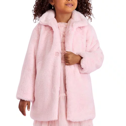 Casaco Longo Inverno Pelinho Rosa Petit Cherie