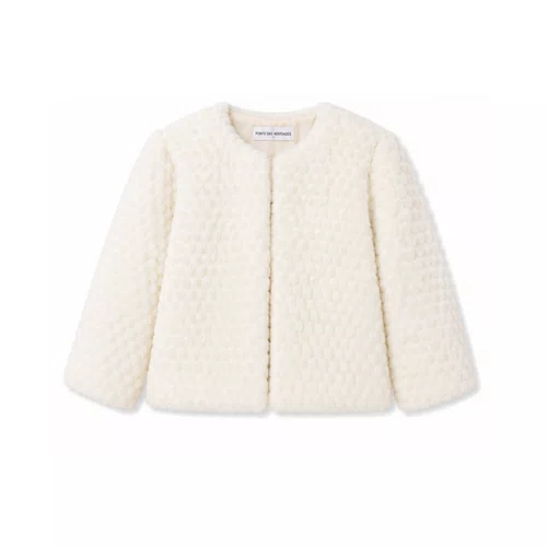Casaco Pelinhos Poás Off White Petit Cherie