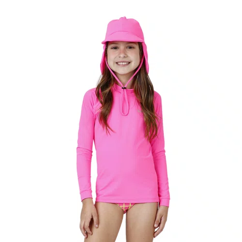Chapéu Proteção UV Kids Euforia Rosa Neon Siri
