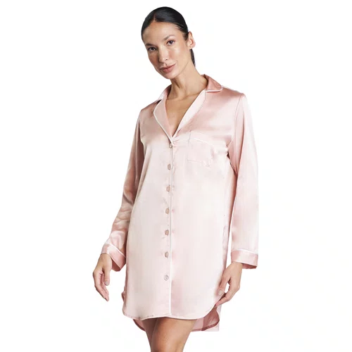 Chemise Cetim Manga Longa Rosê Revedenfant