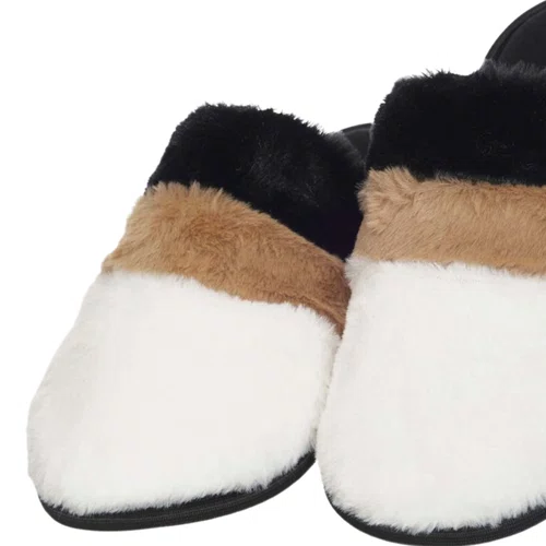 Chinelo Pantufa Pelinho Off  White Lua Lua