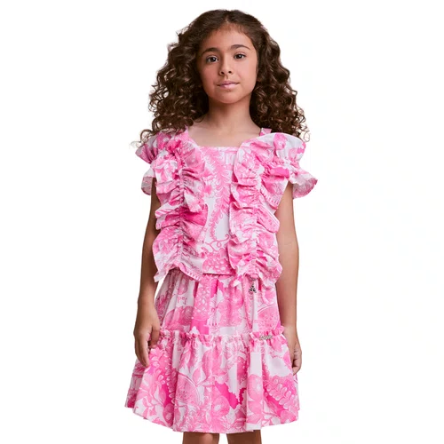 Conjunto Babadinhos Frutas Pink Anime