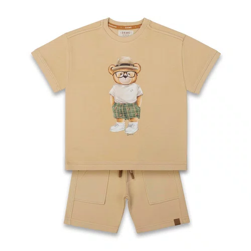 Conjunto Bege Teddy Chapeu Dame