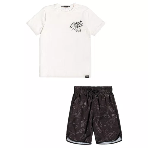 Conjunto Bermuda Preto Off Stitch Summer Youccie