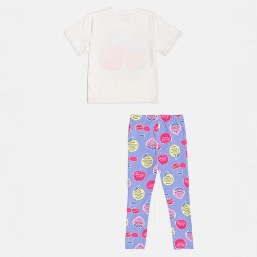 Conjunto Blusa e Legging Delicious Fruits Momi
