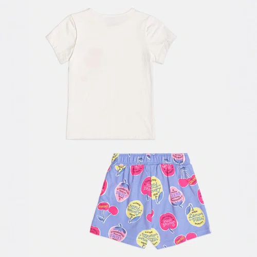 Conjunto Blusa e Shorts Fruits Color Momi