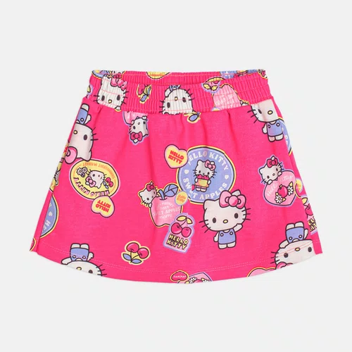 Conjunto Blusa e Shorts Hello Kitty Frutas Neon