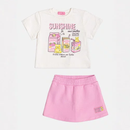 Conjunto Blusa e Shorts Sunshine Rosa Momi